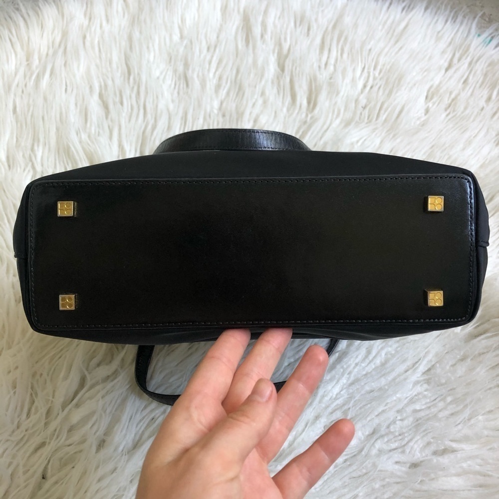Kate Spade New York Black Nylon Gold Hardware Mini Top Handle Tote Bag EUC OS - Picture 6 of 13